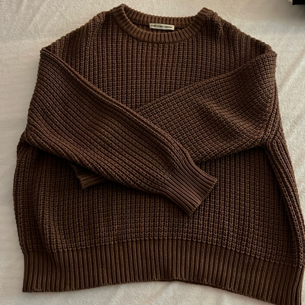 Every Other Thursday Fisherman Knit Sweater
